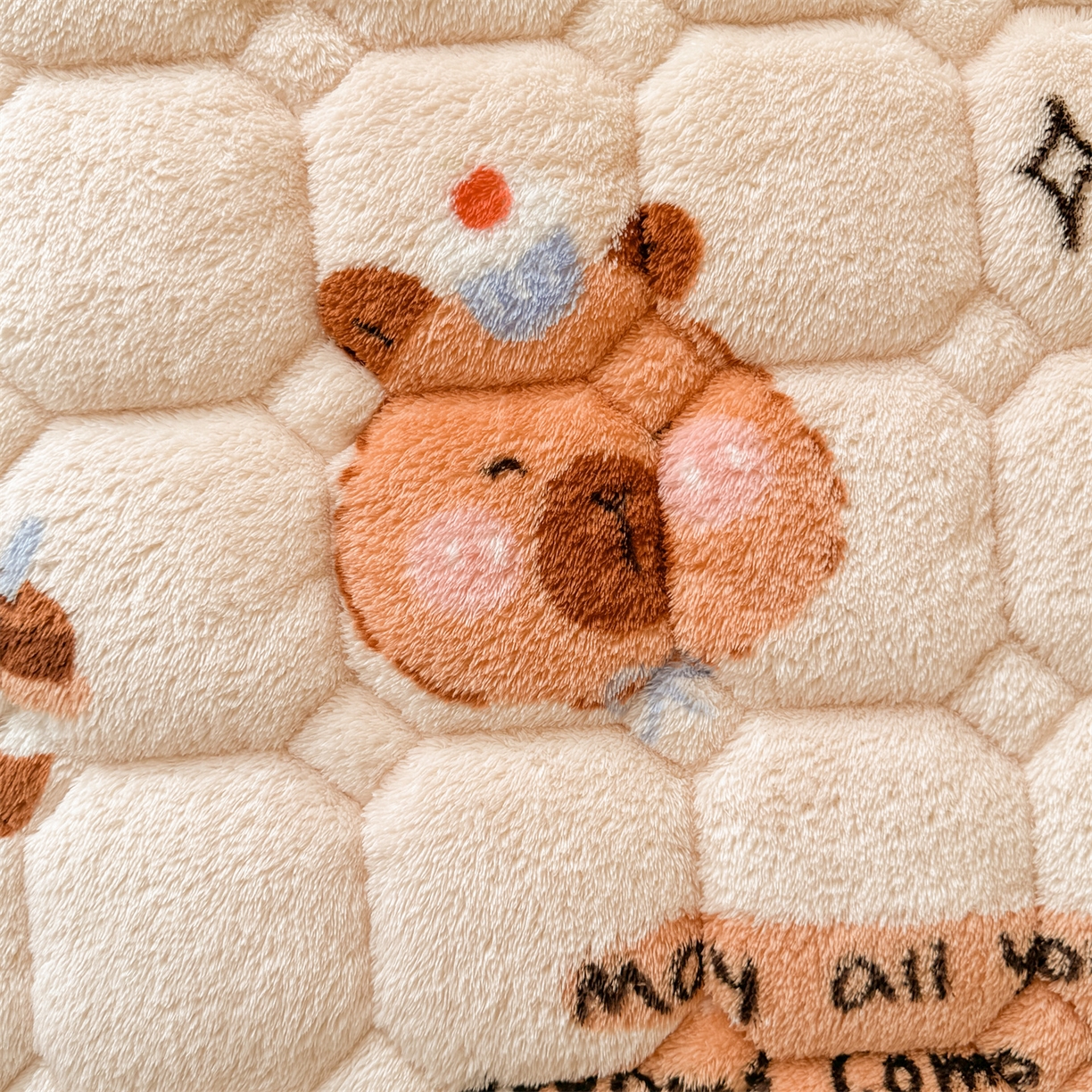 91家纺网 家纺一手货源 找家纺 雯豆家纺 2025新款泰迪绒学生宿舍床褥床垫床护垫 泰迪绒床褥-茶杯熊