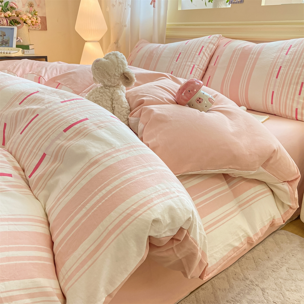 91家纺网 家纺一手货源 找家纺 （总）灰鲸 2025新款A类全棉磨毛四件套