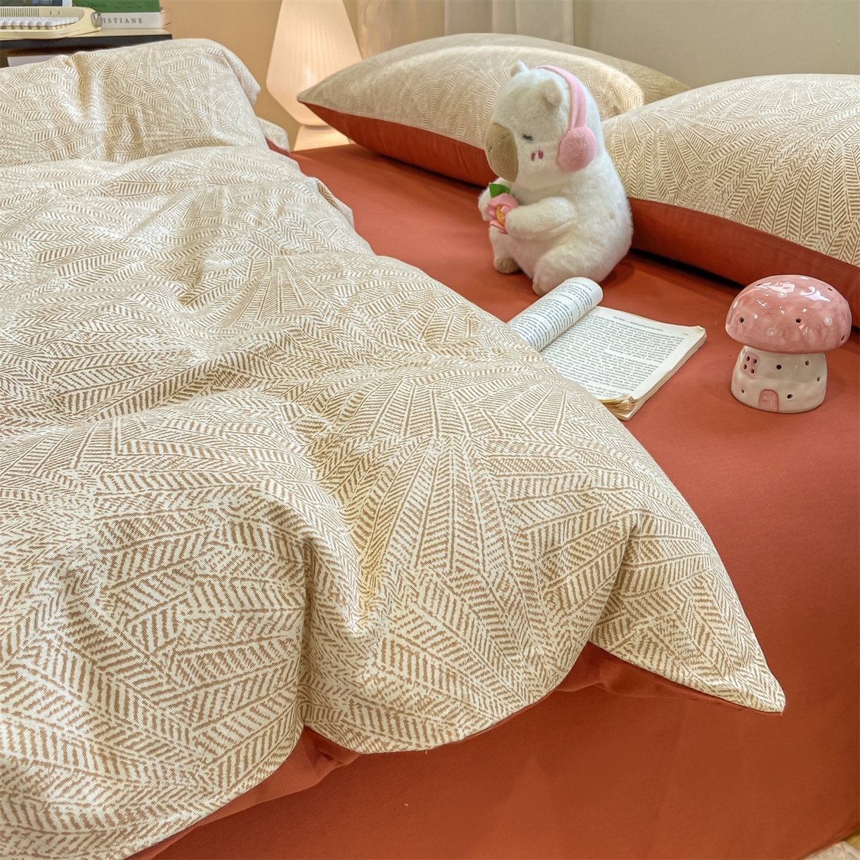 91家纺网 家纺一手货源 找家纺 （总）灰鲸 2025新款A类全棉磨毛四件套