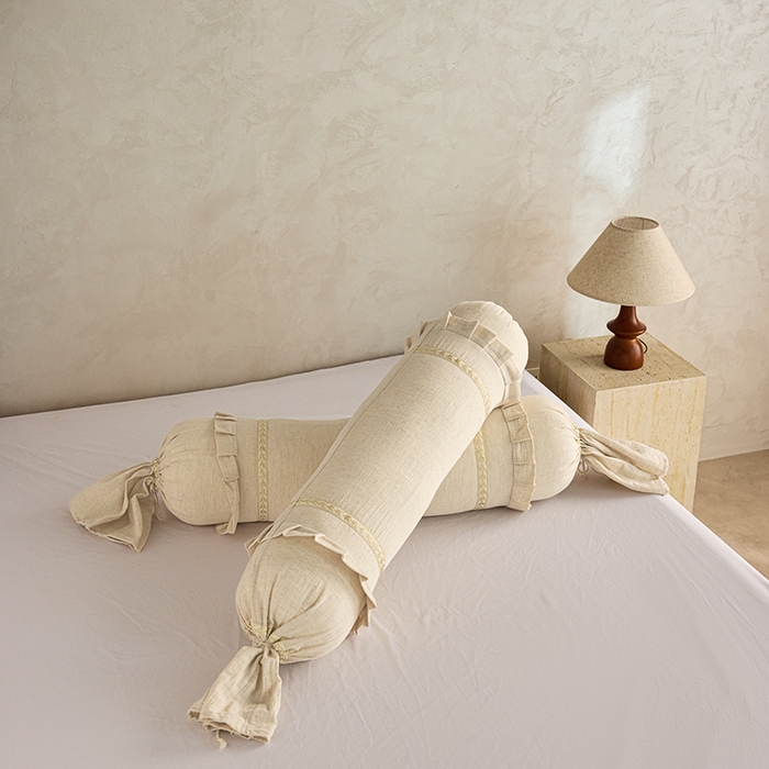 91家纺网 家纺一手货源 找家纺 昕科 2025新款亚麻糖果长抱枕-多功能睡觉长抱枕头沙发靠枕芯亚麻可拆洗长抱枕糖果枕 糖果枕-一只