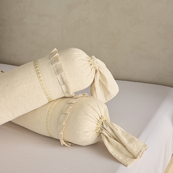 91家纺网 家纺一手货源 找家纺 昕科 2025新款亚麻糖果长抱枕-多功能睡觉长抱枕头沙发靠枕芯亚麻可拆洗长抱枕糖果枕 糖果枕-一只