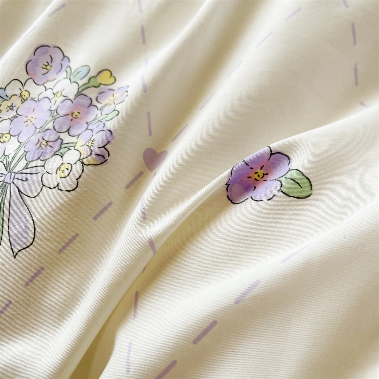 91家纺网 家纺一手货源 找家纺 宜凡家纺 2025新款全棉韩版床裙四件套 风雅微薰