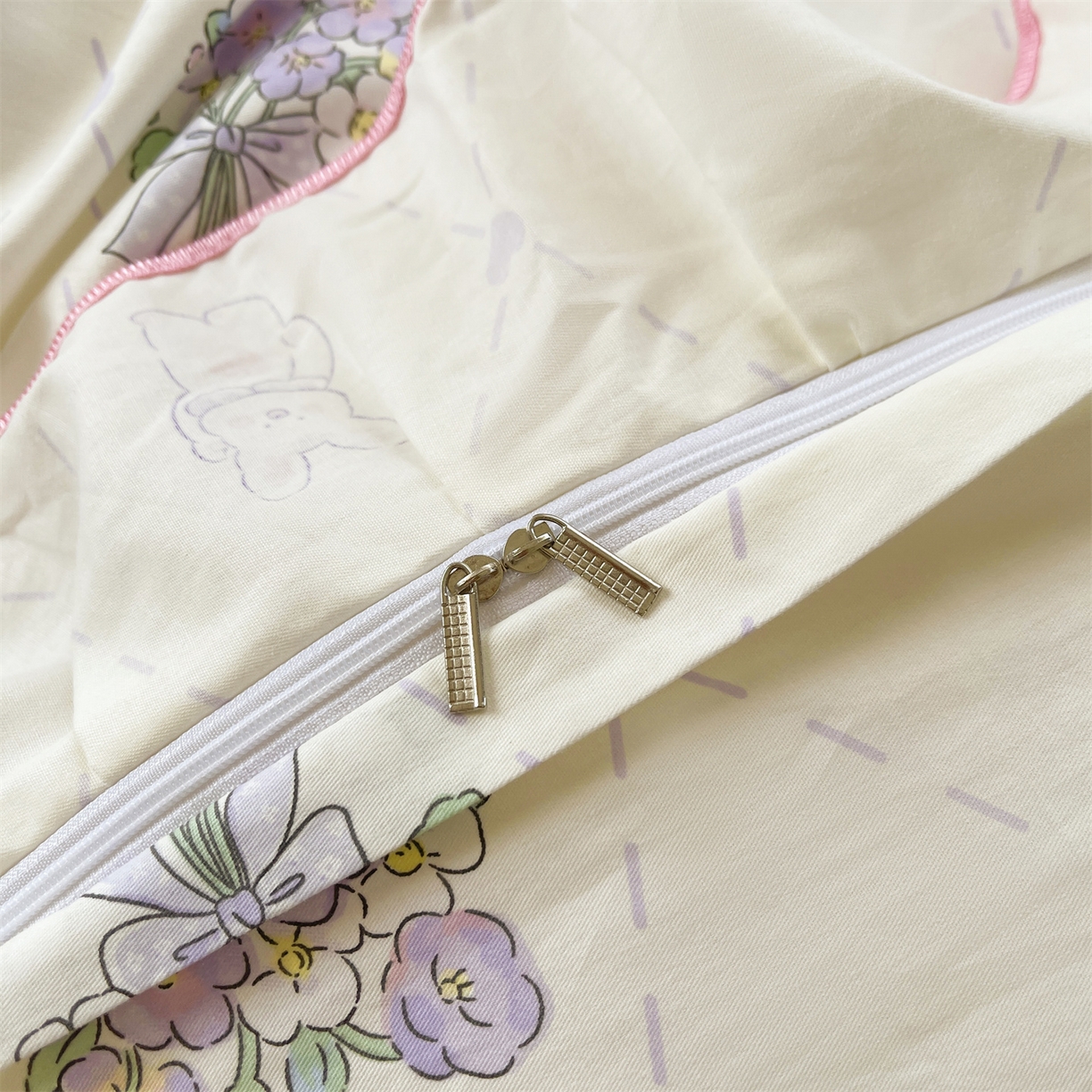 91家纺网 家纺一手货源 找家纺 宜凡家纺 2025新款全棉韩版床裙四件套 风雅微薰