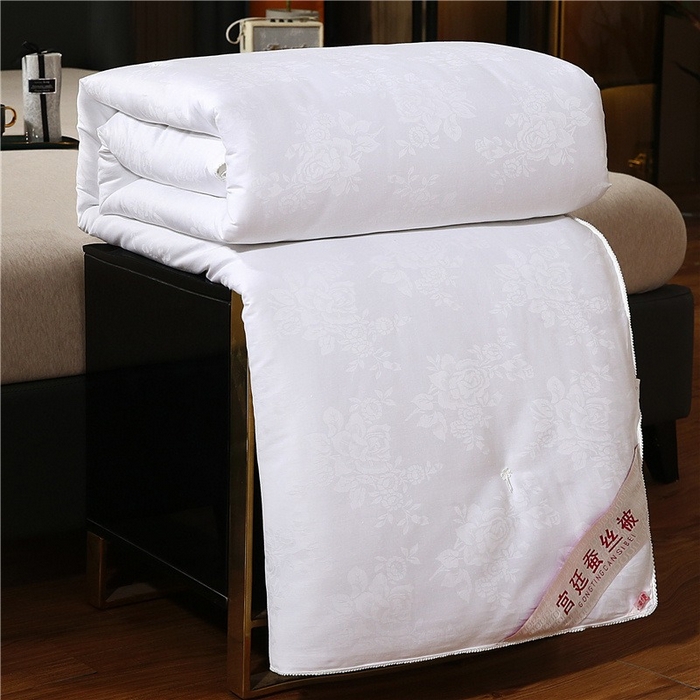 91家纺网 家纺一手货源 找家纺 尚品家纺 2025新款全棉提花蚕丝子母被冬被春秋被被子 经典玉