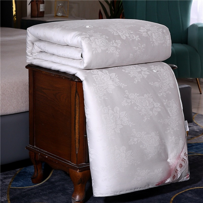 91家纺网 家纺一手货源 找家纺 （总）尚品家纺 2025全棉提花手工订花蚕丝被冬被子母被