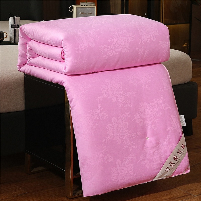 91家纺网 家纺一手货源 找家纺 （总）尚品家纺 2025全棉提花手工订花蚕丝被冬被子母被