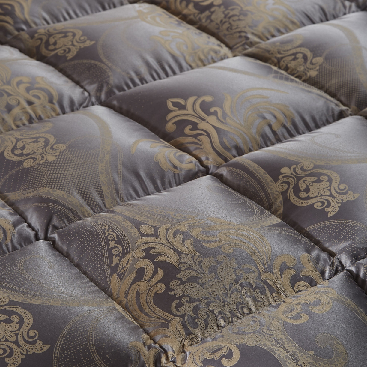 91家纺网 家纺一手货源 找家纺 暖羽屋羽绒馆2025新款色织提花 95白鹅绒丝被子 羽绒被芯 春秋被双人加厚冬被 H欧罗雅