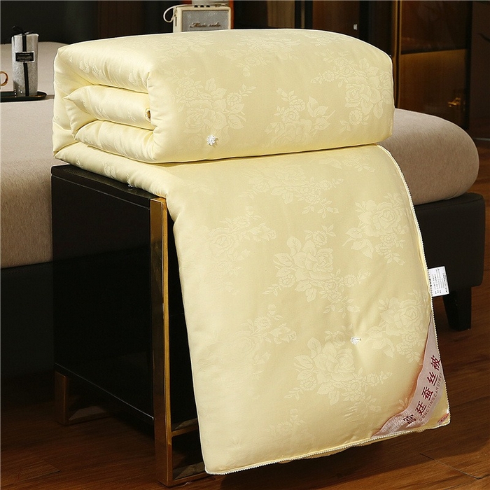 91家纺网 家纺一手货源 找家纺 （总）尚品家纺 2025全棉提花手工订花蚕丝被冬被子母被