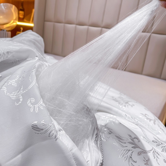 91家纺网 家纺一手货源 找家纺 （总）尚品家纺 2025新款全棉金提花手工订花蚕丝被冬被子母被