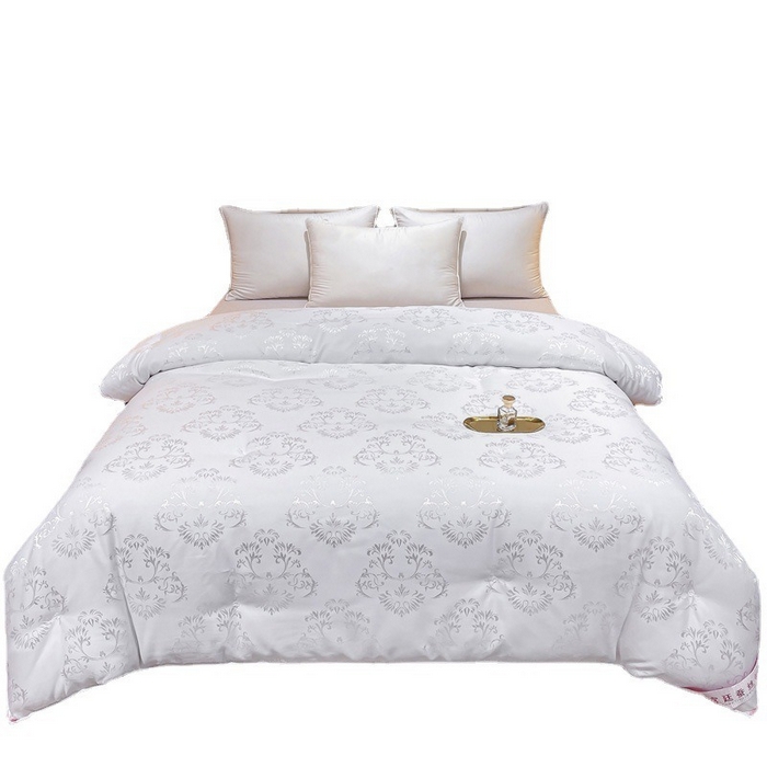 91家纺网 家纺一手货源 找家纺 （总）尚品家纺 2025新款全棉金提花手工订花蚕丝被冬被子母被