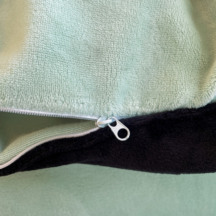 91家纺网 家纺一手货源 找家纺 库里梦家纺  2025新网红爆款简约纯色欧美风10公分包边牛奶绒四件套 包边款 薄荷绿