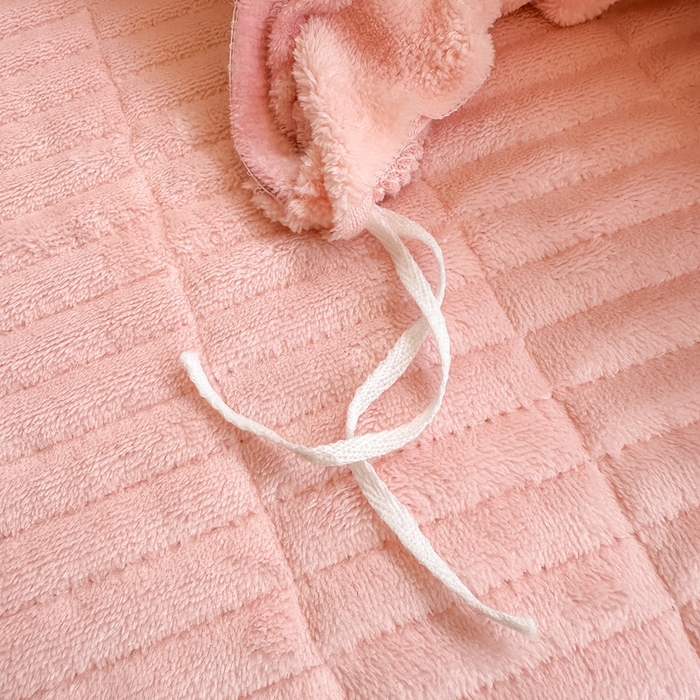 91家纺网 家纺一手货源 找家纺 欧尚 2025新款高克重牛奶绒加厚保暖印花床盖四件套 洁美粉