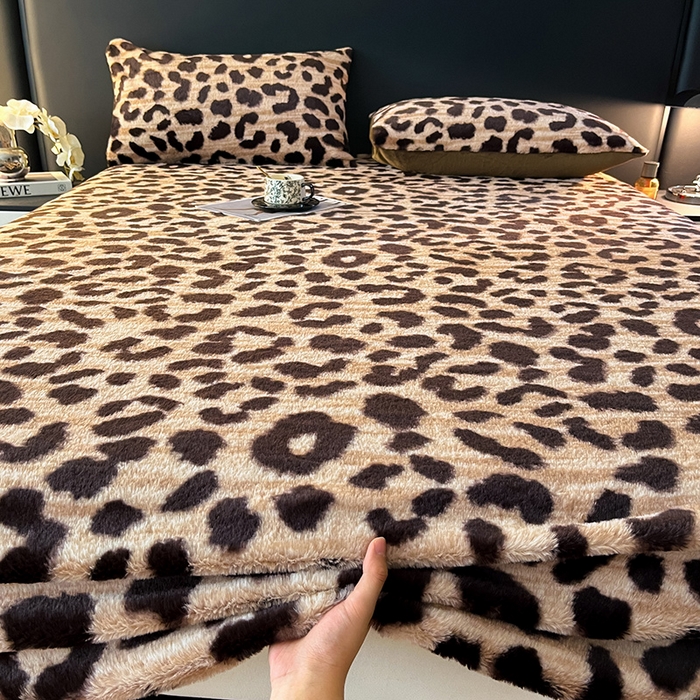 （总）乐窝家纺仓储 2025新款亲肤加厚保暖兔毛绒牛奶绒单品床笠单件床笠-美拉德