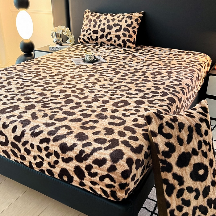 91家纺网 家纺一手货源 找家纺 （总）乐窝家纺仓储 2025新款亲肤加厚保暖兔毛绒牛奶绒单品床笠单件床笠-美拉德