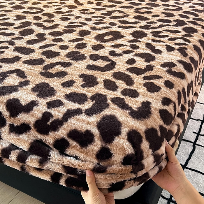 91家纺网 家纺一手货源 找家纺 （总）乐窝家纺仓储 2025新款亲肤加厚保暖兔毛绒牛奶绒单品床笠单件床笠-美拉德