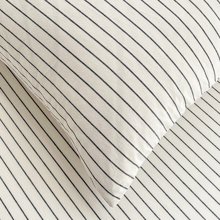 91家纺网 家纺一手货源 找家纺 恋人优选 2025新款纯棉色织床笠--无标款 白条