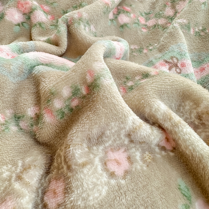 91家纺网 家纺一手货源 找家纺 欧尚 2025新款高克重牛奶绒加厚保暖印花床盖四件套 摩卡