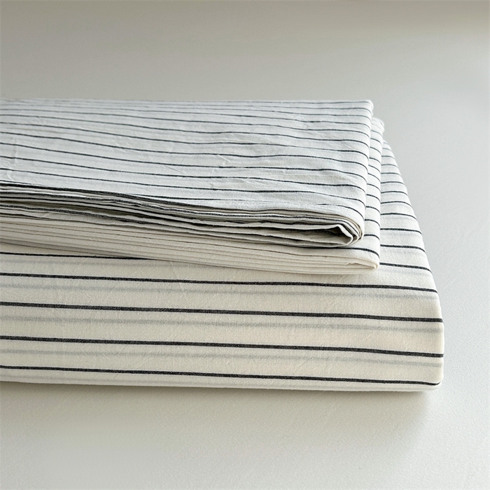 91家纺网 家纺一手货源 找家纺 恋人优选 2025新款纯棉色织床笠--无标款 白条