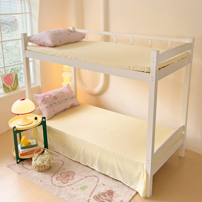 91家纺网 家纺一手货源 找家纺 港岛妹妹 2025新款云朵水洗工艺三丽鸥学生宿舍三件套上下铺三件套 三丽鸥-蝴蝶结美乐蒂