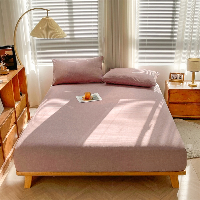 恋人优选 2025新款纯棉色织床笠--无标款 咖啡