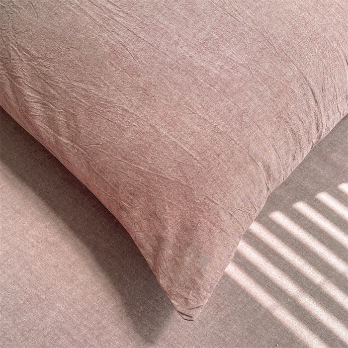 91家纺网 家纺一手货源 找家纺 恋人优选 2025新款纯棉色织床笠--无标款 咖啡