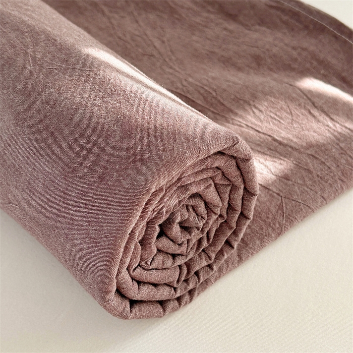 91家纺网 家纺一手货源 找家纺 恋人优选 2025新款纯棉色织床笠--无标款 咖啡