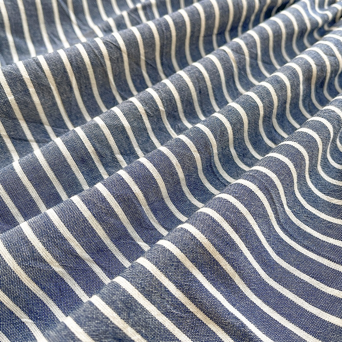 91家纺网 家纺一手货源 找家纺 恋人优选 2025新款纯棉色织床笠--无标款 蓝白条