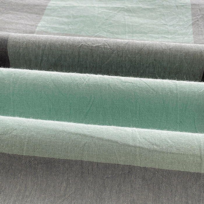 91家纺网 家纺一手货源 找家纺 恋人优选 2025新款纯棉色织床笠--无标款 绿大格