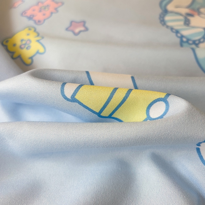 91家纺网 家纺一手货源 找家纺 港岛妹妹 2025新款云朵水洗工艺三丽鸥学生宿舍三件套上下铺三件套 三丽鸥-云朵玉桂狗