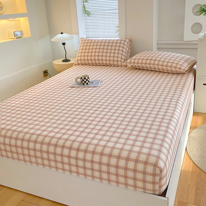 91家纺网 家纺一手货源 找家纺 爱彼家纺 2025新款老粗布床笠 老粗布床笠-艾格