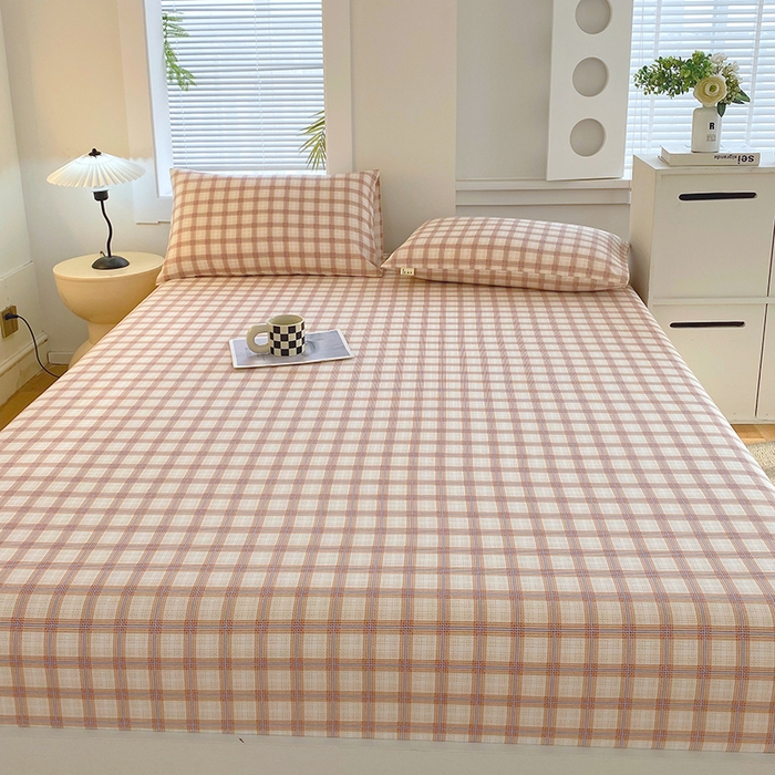 91家纺网 家纺一手货源 找家纺 爱彼家纺 2025新款老粗布床笠 老粗布床笠-艾格