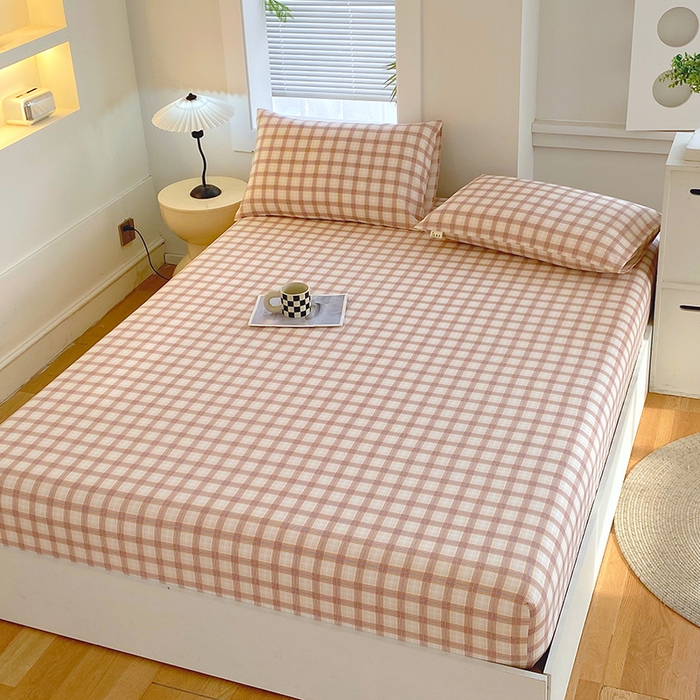 91家纺网 家纺一手货源 找家纺 爱彼家纺 2025新款老粗布床笠 老粗布床笠-艾格