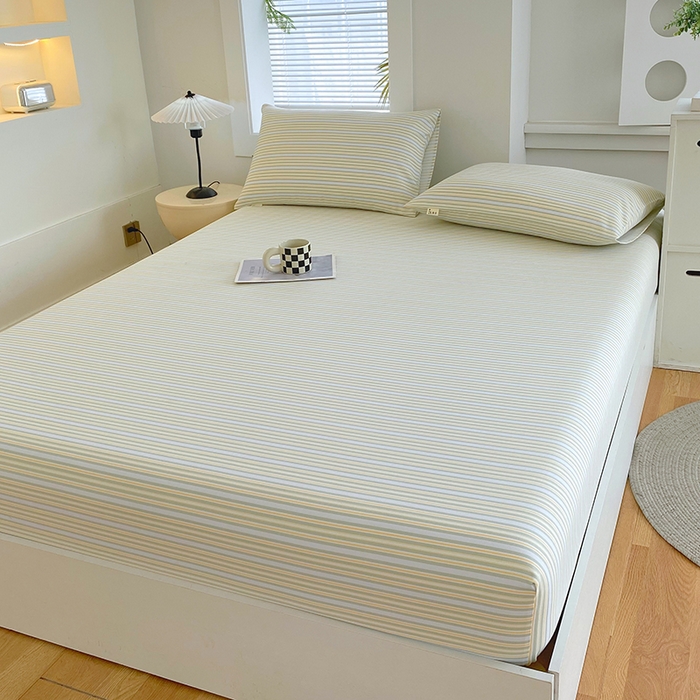 91家纺网 家纺一手货源 找家纺 爱彼家纺 2025新款老粗布床笠 老粗布床笠-北望