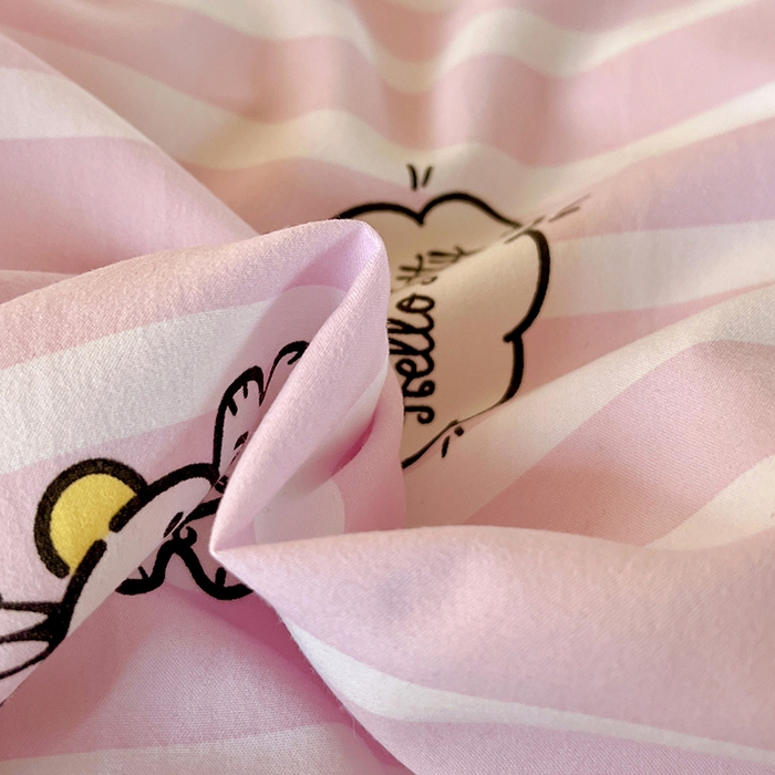 91家纺网 家纺一手货源 找家纺 港岛妹妹 2025新款云朵水洗工艺三丽鸥学生宿舍三件套上下铺三件套 三丽鸥-纯真KT