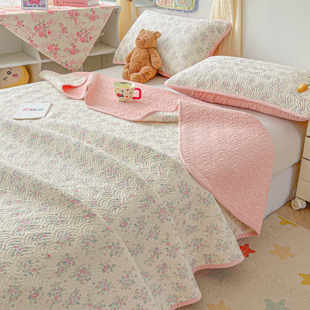 91家纺网 家纺一手货源 找家纺 慕晨 2025新品棉加绒床盖一面全棉一面牛奶绒床盖炕盖单品床盖床盖单件加厚高温酵素砂洗 赫拉