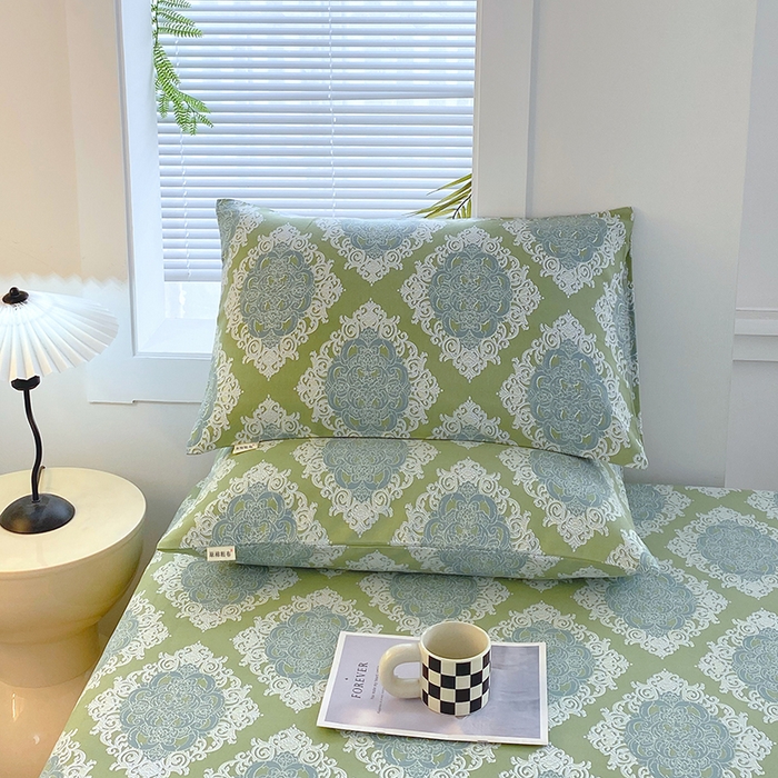 91家纺网 家纺一手货源 找家纺 爱彼家纺 2025新款老粗布床笠 老粗布床笠-欧式灰