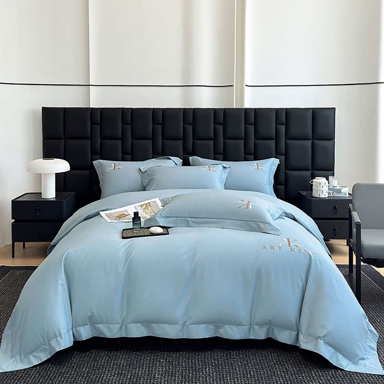 （总）奥汀洛家纺 2025新款全棉轻奢刺绣四件套-AK