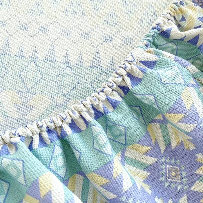 91家纺网 家纺一手货源 找家纺 爱彼家纺 2025新款老粗布床笠 老粗布床笠-向往米兰条