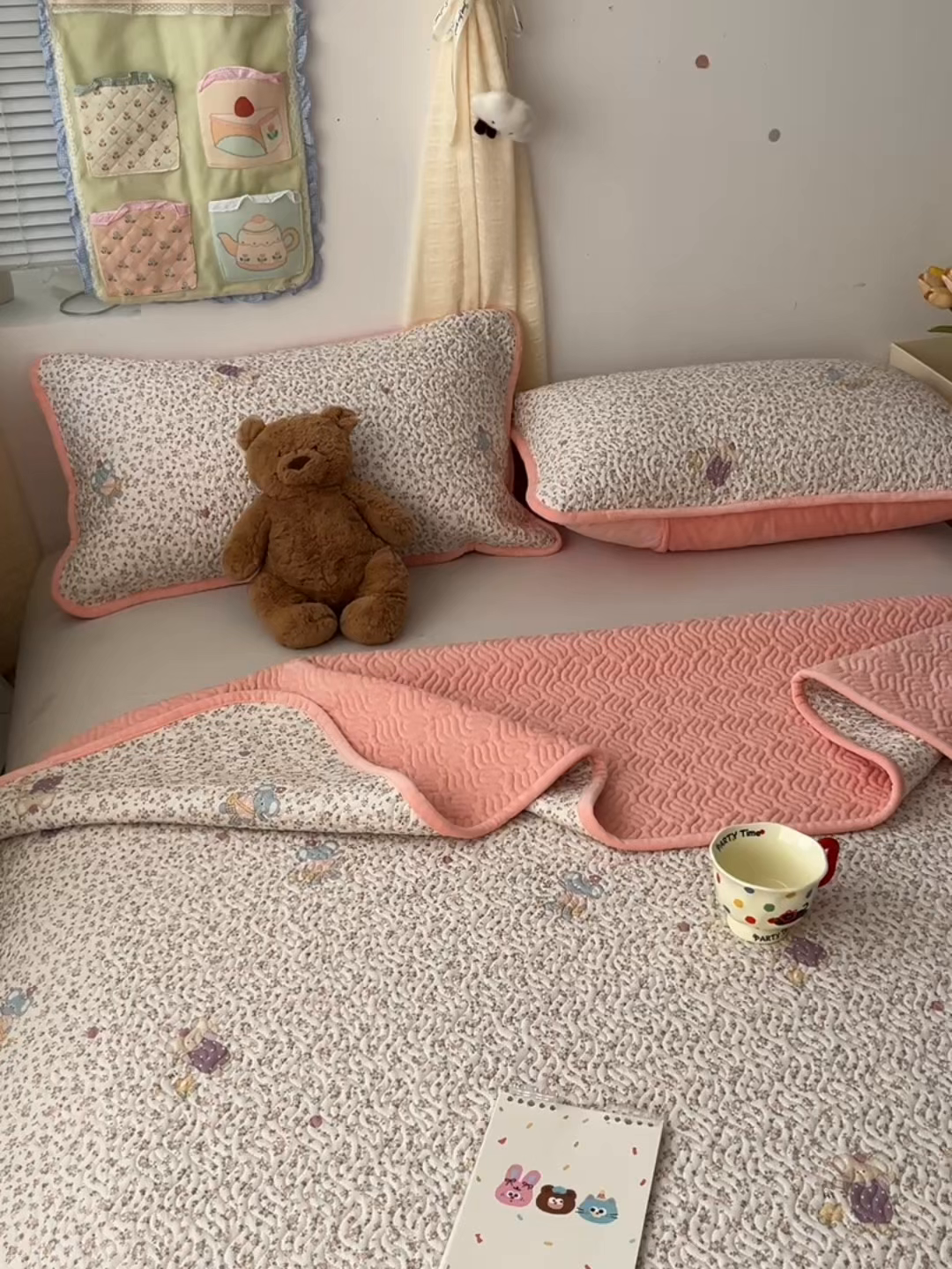 91家纺网 家纺一手货源 找家纺 慕晨 2025新品棉加绒床盖一面全棉一面牛奶绒床盖炕盖单品床盖床盖单件加厚高温酵素砂洗 小象多多