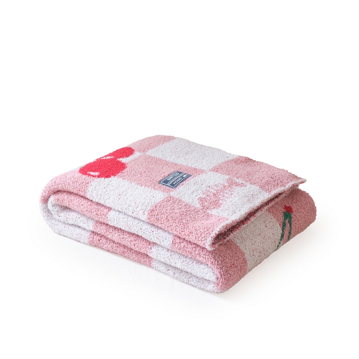 91家纺网 家纺一手货源 找家纺 （总）暖绵绵 2025新款半边绒小樱桃毛毯 新品樱洛系列（最低零售价：173元）