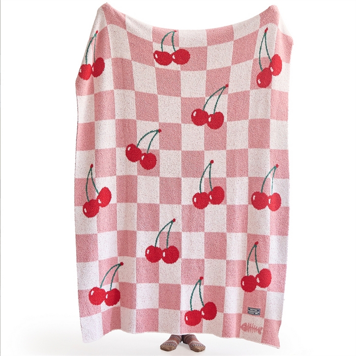 91家纺网 家纺一手货源 找家纺 （总）暖绵绵 2025新款半边绒小樱桃毛毯 新品樱洛系列（最低零售价：173元）