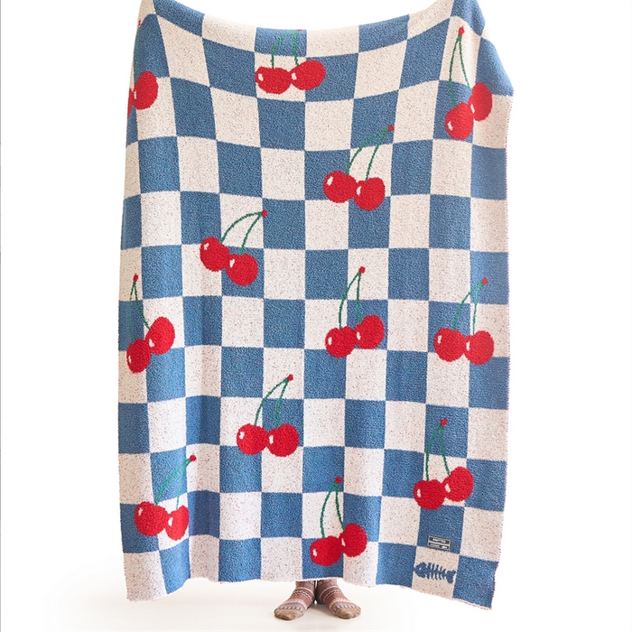 91家纺网 家纺一手货源 找家纺 （总）暖绵绵 2025新款半边绒小樱桃毛毯 新品樱洛系列（最低零售价：173元）