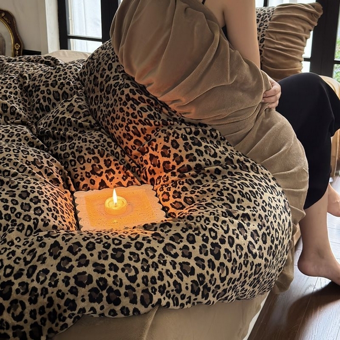 91家纺网 家纺一手货源 找家纺 （总）艾米家居 2025新款秋冬牛奶绒印花皱皱系列四件套提供买家秀