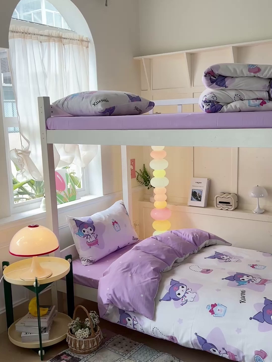 91家纺网 家纺一手货源 找家纺 港岛妹妹 2025新款云朵水洗工艺三丽鸥学生宿舍三件套上下铺三件套 三丽鸥-五星库洛米