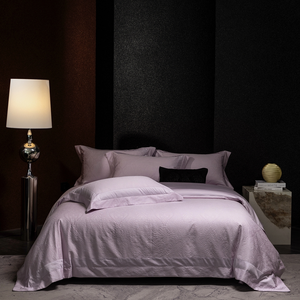 91家纺网 家纺一手货源 找家纺 （总）太古汇家居 2025新款全棉厚织金丝银线四件套-佩兹力