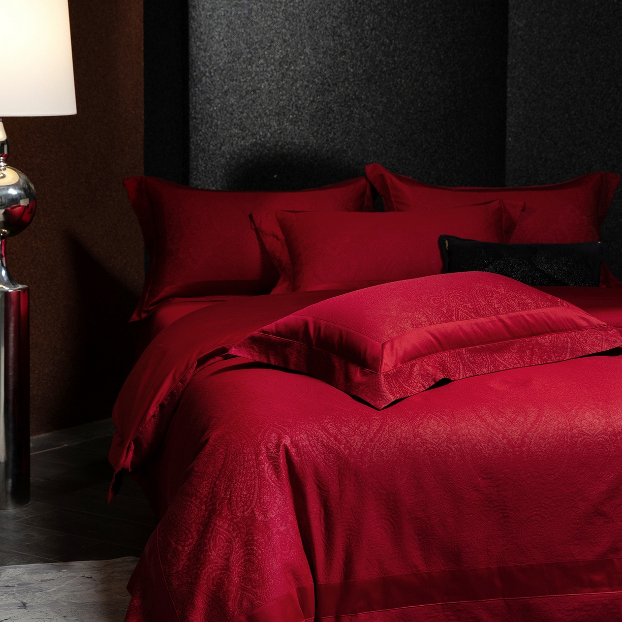 91家纺网 家纺一手货源 找家纺 （总）太古汇家居 2025新款全棉厚织金丝银线四件套-佩兹力