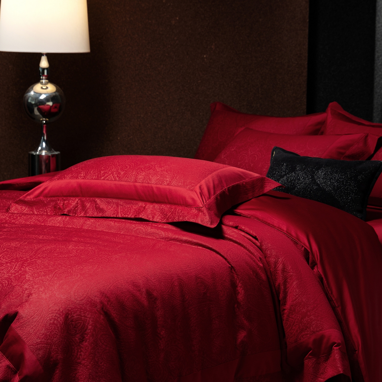 91家纺网 家纺一手货源 找家纺 （总）太古汇家居 2025新款全棉厚织金丝银线四件套-佩兹力