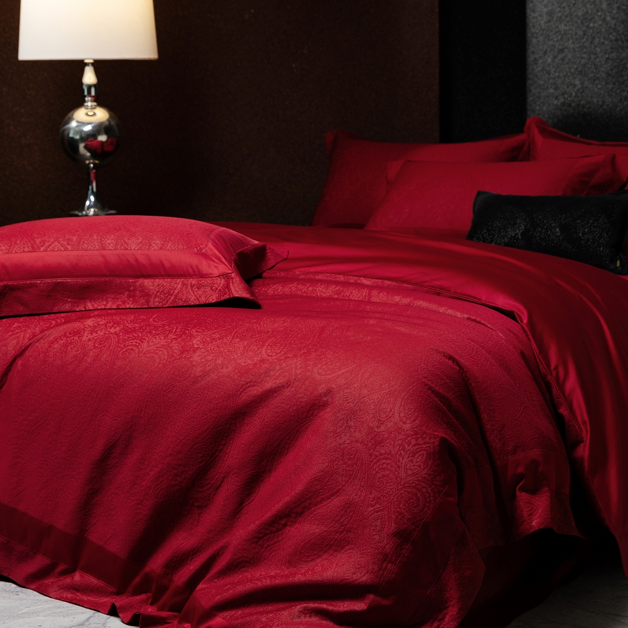 91家纺网 家纺一手货源 找家纺 （总）太古汇家居 2025新款全棉厚织金丝银线四件套-佩兹力