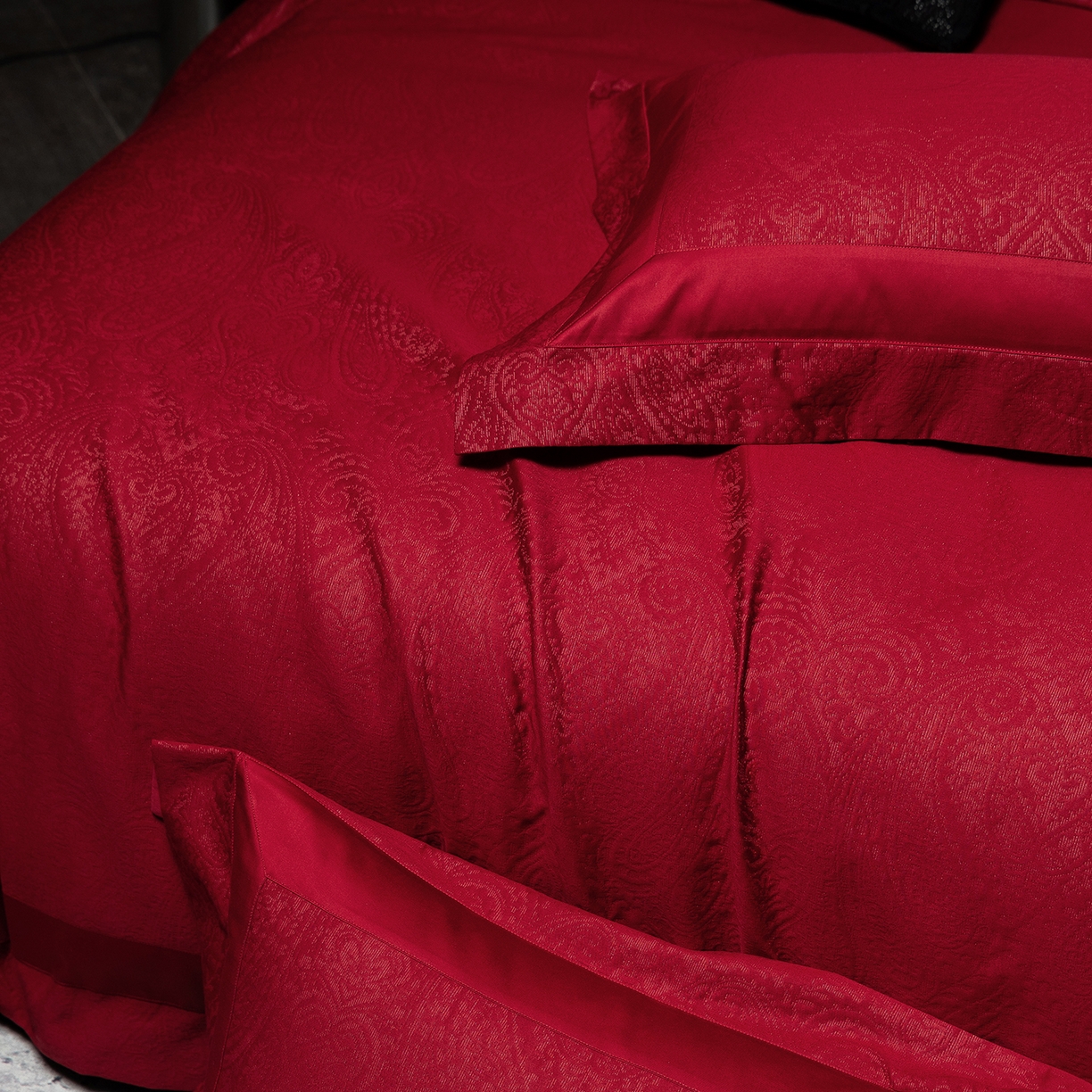 91家纺网 家纺一手货源 找家纺 （总）太古汇家居 2025新款全棉厚织金丝银线四件套-佩兹力