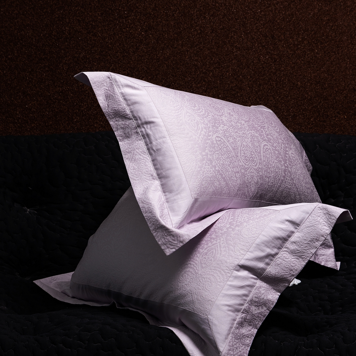 91家纺网 家纺一手货源 找家纺 太古汇家居 2025新款全棉厚织金丝银线四件套-佩兹力 佩兹力-紫色